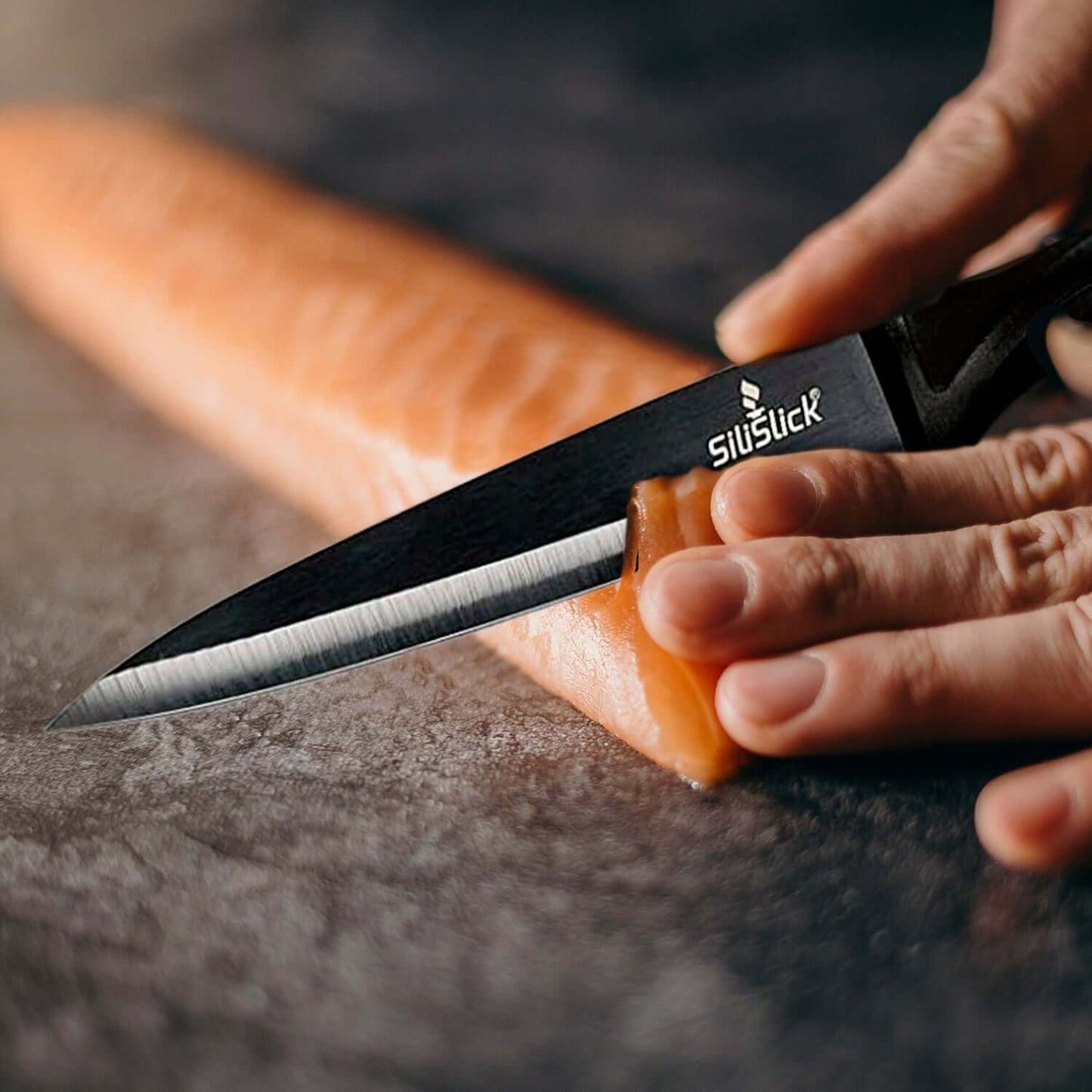 Hyphy Kitchen Knife Set | Black Magnetic Rack & Sharpener